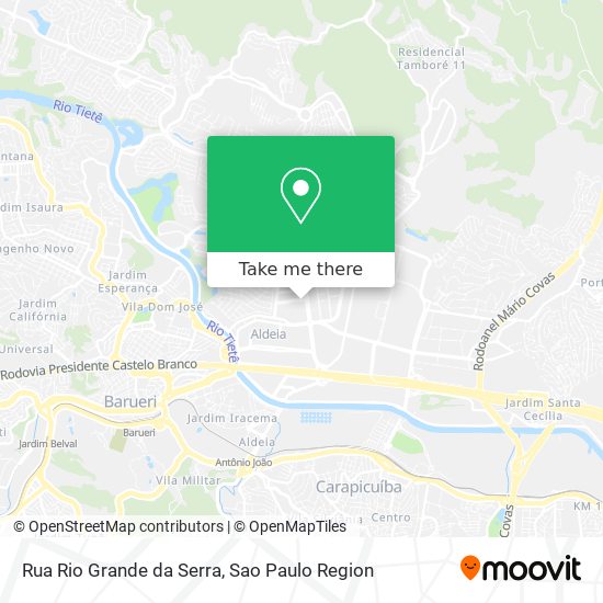 Rua Rio Grande da Serra map