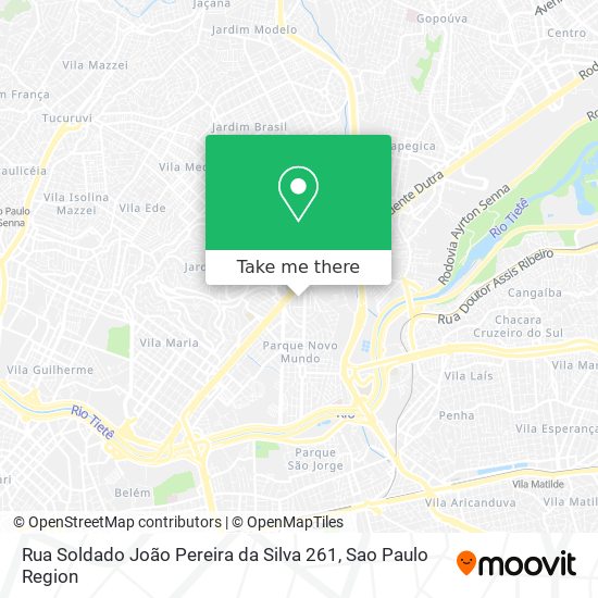 Mapa Rua Soldado João Pereira da Silva 261