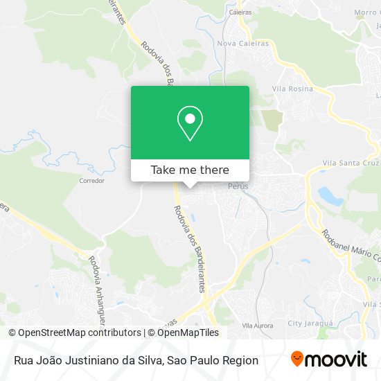 Rua João Justiniano da Silva map