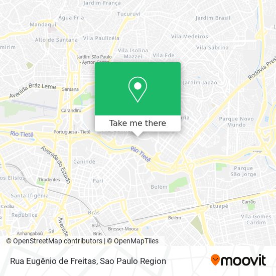 Rua Eugênio de Freitas map