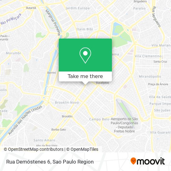 Mapa Rua Demóstenes 6