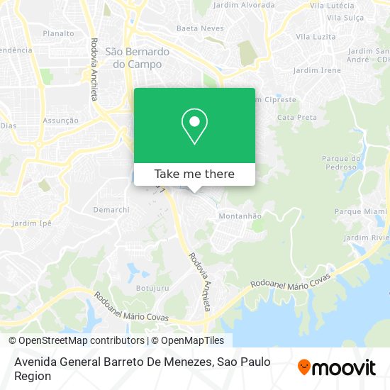 Mapa Avenida General Barreto De Menezes