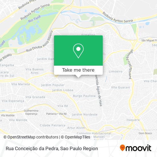 Mapa Rua Conceição da Pedra