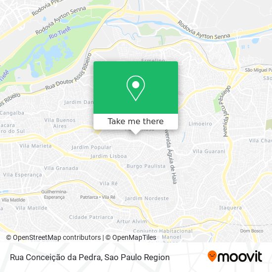 Rua Conceição da Pedra map