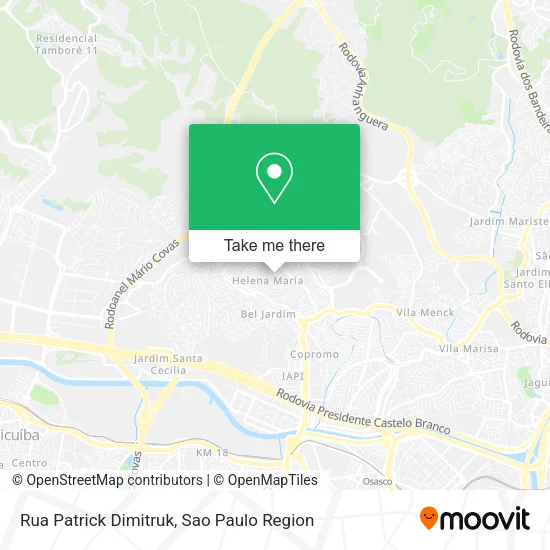 Rua Patrick Dimitruk map