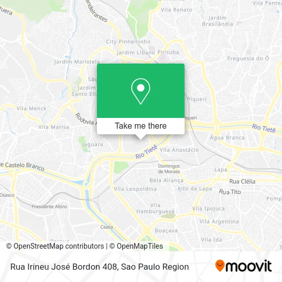 Rua Irineu José Bordon 408 map