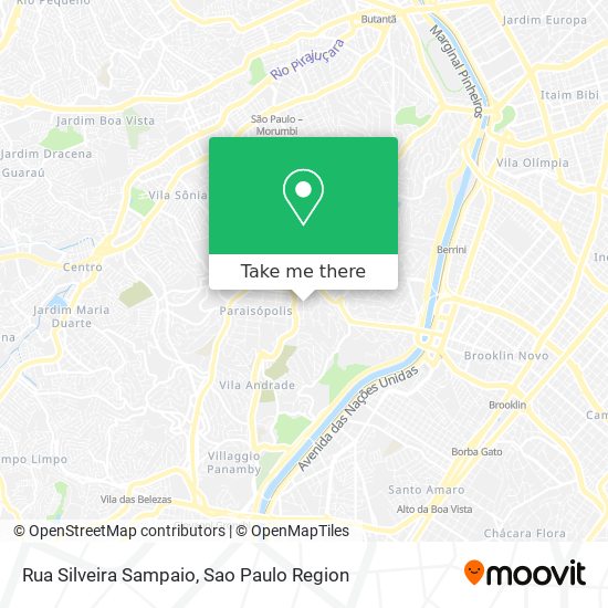 Mapa Rua Silveira Sampaio