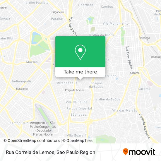 Rua Correia de Lemos map