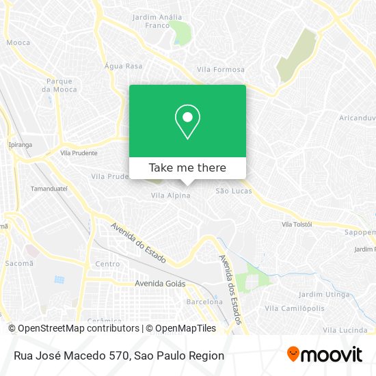 Mapa Rua José Macedo 570