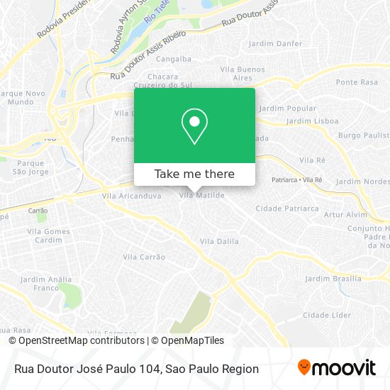 Mapa Rua Doutor José Paulo 104