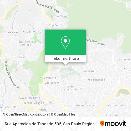 Mapa Rua Aparecida do Taboado 505