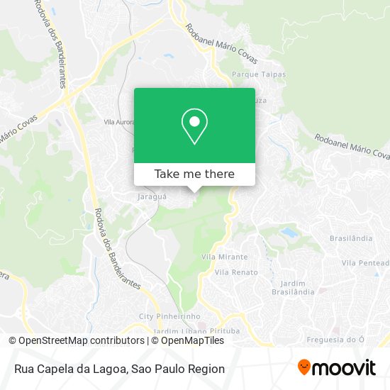 Mapa Rua Capela da Lagoa