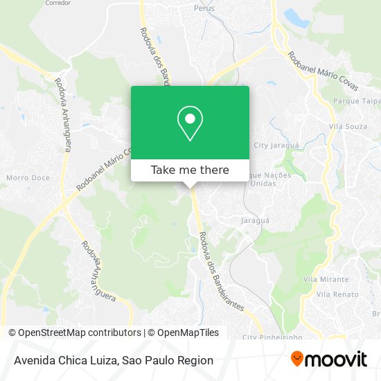Mapa Avenida Chica Luiza