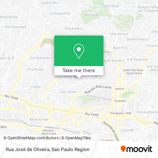 Rua José de Oliveira map