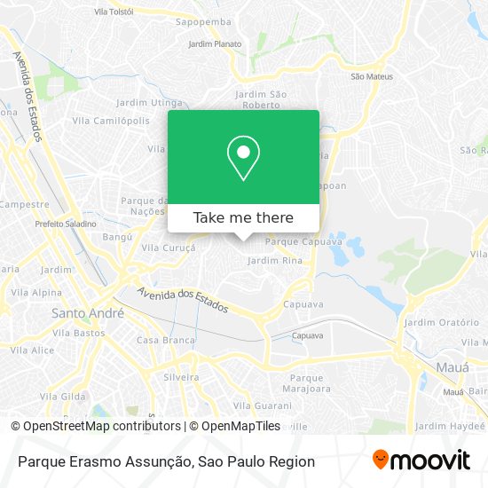 Parque Erasmo Assunção map