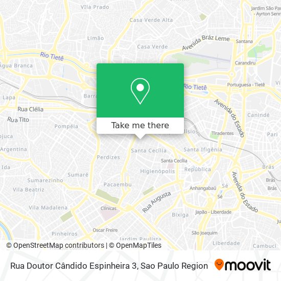 Rua Doutor Cândido Espinheira 3 map