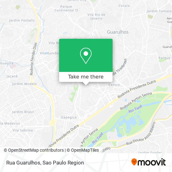 Rua Guarulhos map