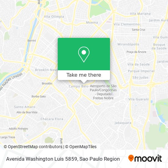Mapa Avenida Washington Luís 5859