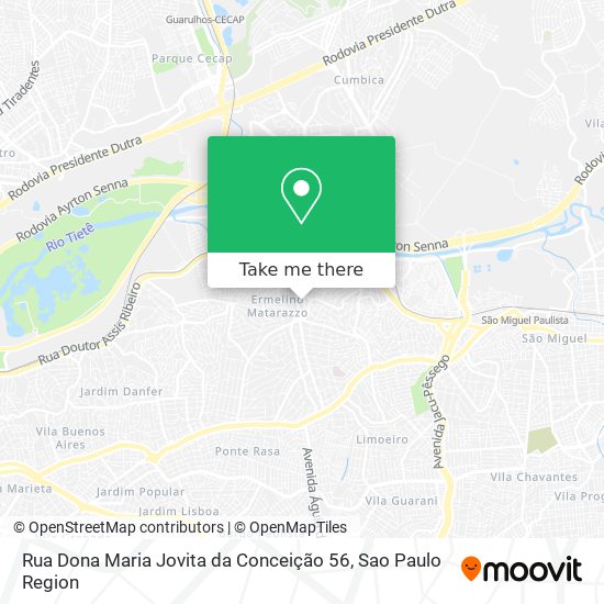 Mapa Rua Dona Maria Jovita da Conceição 56