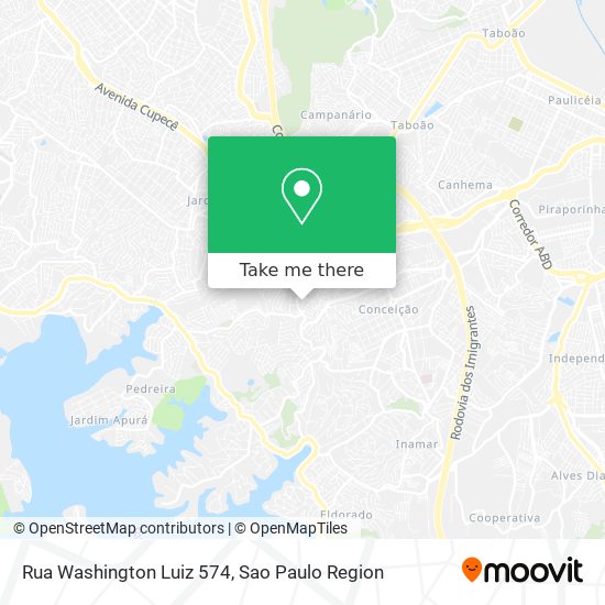 Mapa Rua Washington Luiz 574