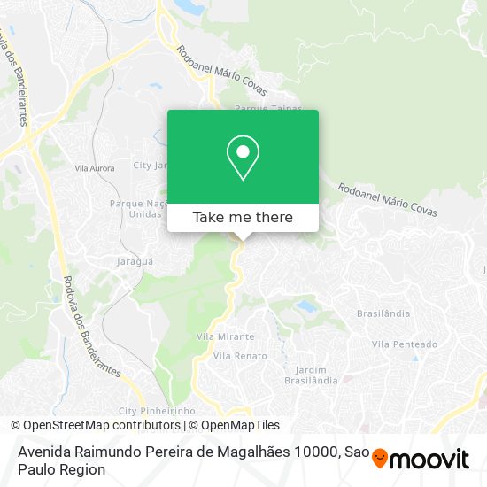 Mapa Avenida Raimundo Pereira de Magalhães 10000