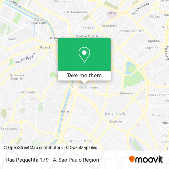 Rua Pequetita 179 - A map
