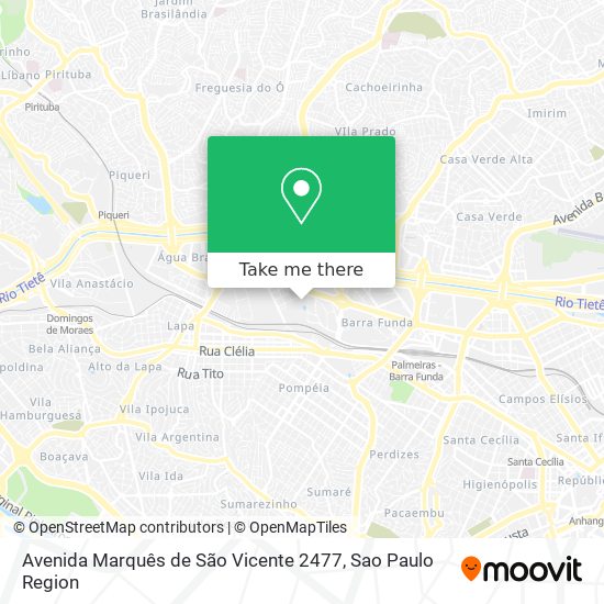 Mapa Avenida Marquês de São Vicente 2477