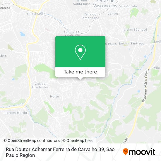 Mapa Rua Doutor Adhemar Ferreira de Carvalho 39