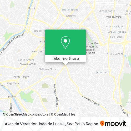 Avenida Vereador João de Luca 1 map