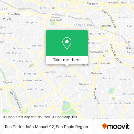 Rua Padre João Manuel 92 map