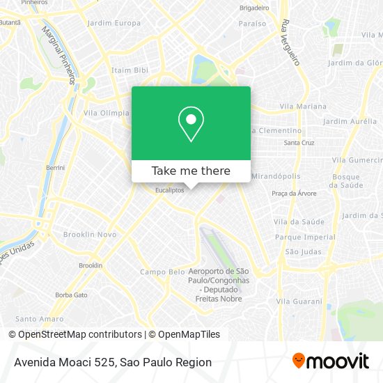 Mapa Avenida Moaci 525