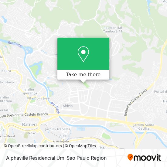 Alphaville Residencial Um map