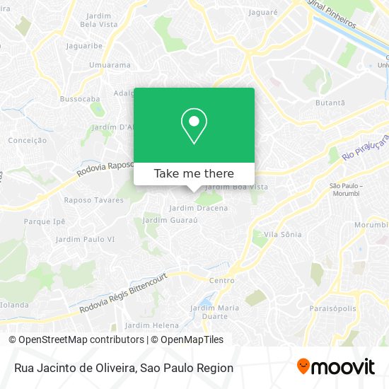 Rua Jacinto de Oliveira map