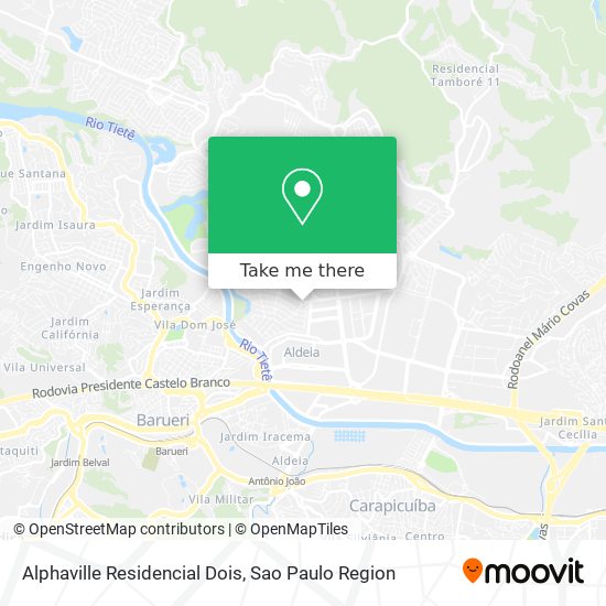 Mapa Alphaville Residencial Dois