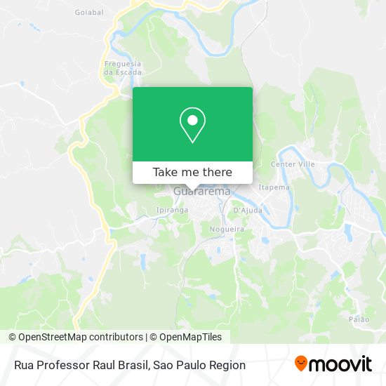 Mapa Rua Professor Raul Brasil