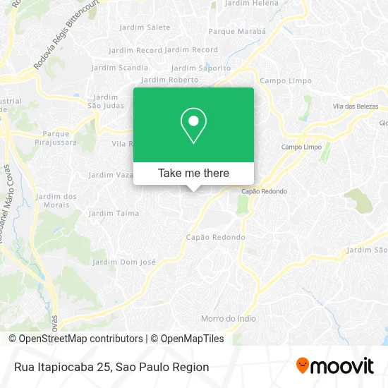 Rua Itapiocaba 25 map