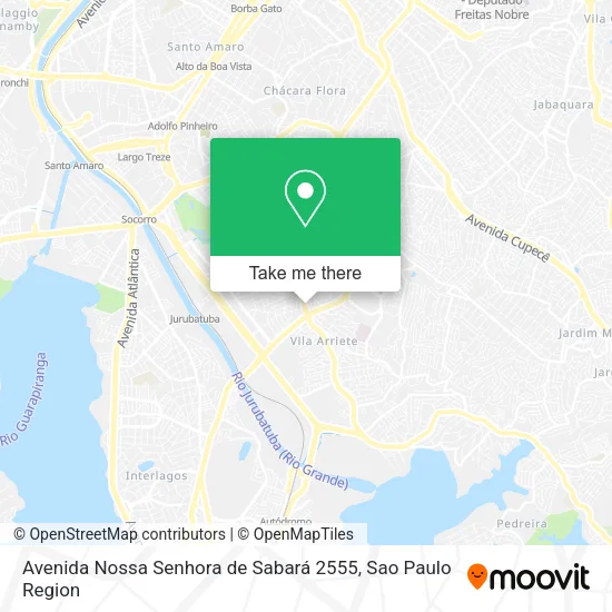 Avenida Nossa Senhora de Sabará 2555 map