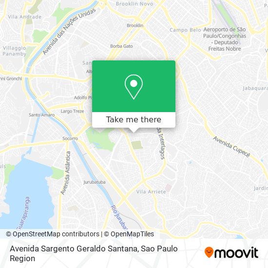 Mapa Avenida Sargento Geraldo Santana