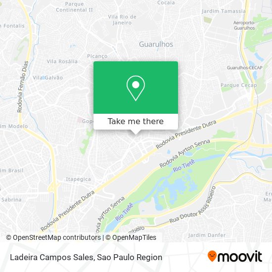Ladeira Campos Sales map