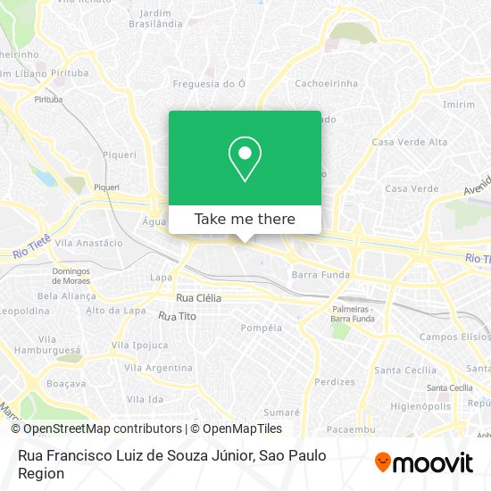 Mapa Rua Francisco Luiz de Souza Júnior