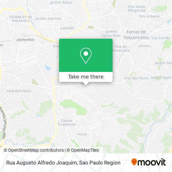 Mapa Rua Augusto Alfredo Joaquim