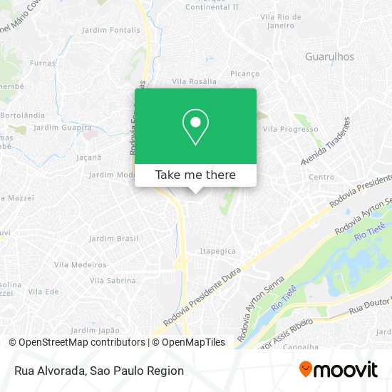 Mapa Rua Alvorada