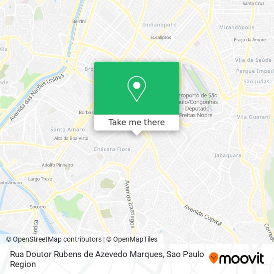 Rua Doutor Rubens de Azevedo Marques map