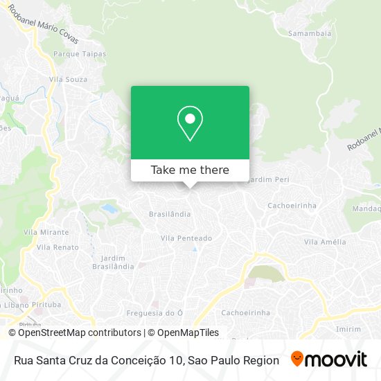 Mapa Rua Santa Cruz da Conceição 10