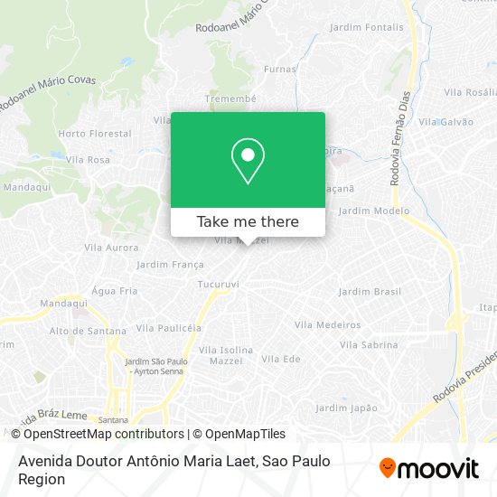 Avenida Doutor Antônio Maria Laet map