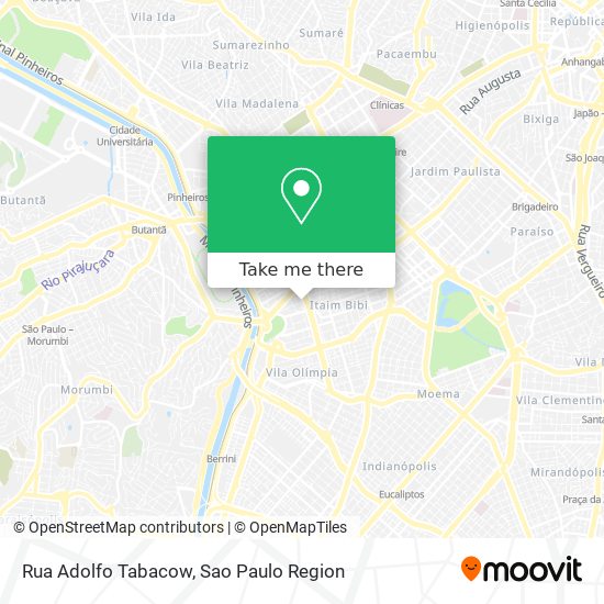 Mapa Rua Adolfo Tabacow