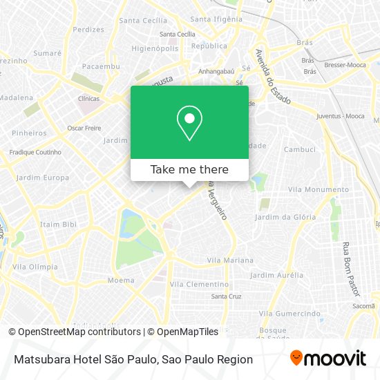 Matsubara Hotel São Paulo map