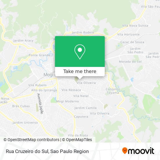 Mapa Rua Cruzeiro do Sul