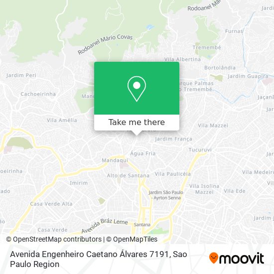 Mapa Avenida Engenheiro Caetano Álvares 7191