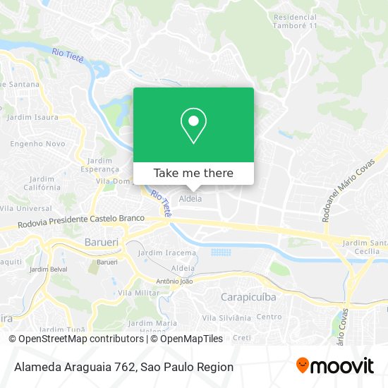 Alameda Araguaia 762 map